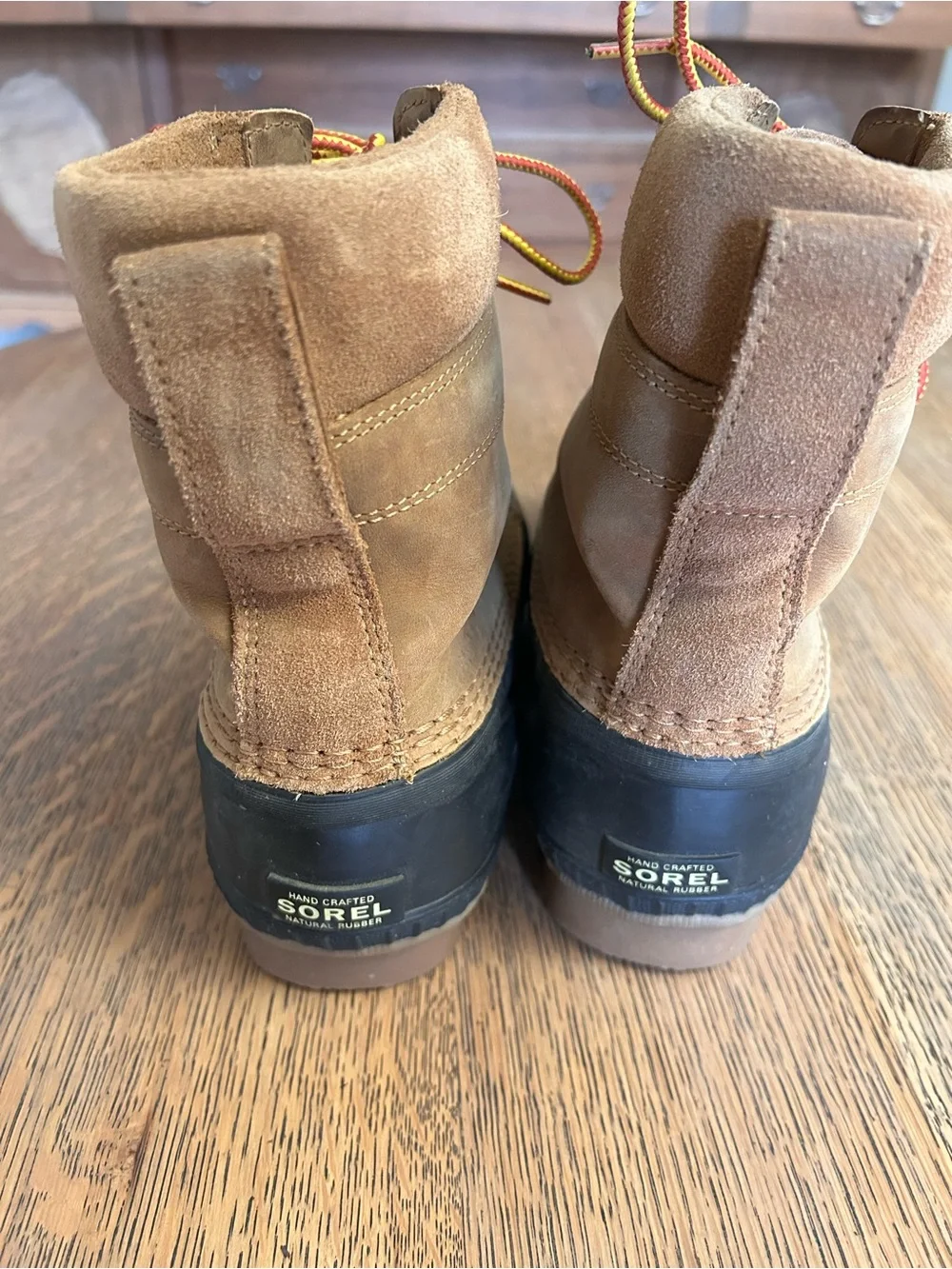 Sorel Big Kids Tan Lace-Up Boots size 7